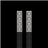 Image 1 : 4.01 ctw Princess Cut Diamond Micro Pave Earrings 18K White Gold - REF-346M3G