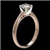 Image 3 : 1.05 ctw Certified Quality Diamond Engagment Ring 10k Rose Gold - REF-139X2A
