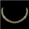 Image 1 : 31.4 ctw Citrine & Diamond Necklace 14K White Gold - REF-454F5M