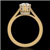 Image 1 : 1.14 ctw VS/SI Diamond Art Deco Ring 18k Yellow Gold - REF-220M5G