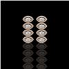 Image 1 : 3.84 ctw Marquise Cut Diamond Micro Pave Earrings 18K Rose Gold - REF-334Y6X