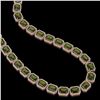 Image 2 : 80.65 ctw Tourmaline & Diamond Micro Pave Halo Necklace 10k Rose Gold - REF-1163W6H