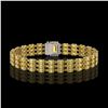 Image 3 : 20.93 ctw Citrine & Diamond Bracelet 14K Yellow Gold - REF-318G2W