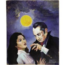 Forrest Ackerman Vampire Painting