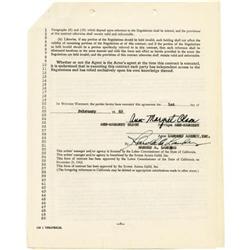 Ann-Margret Signed Contract