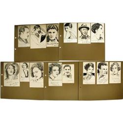 Noah Beery and Others Signed Original Sketches