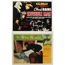 Roger Corman and Gloria Stuart Signed Lobby Cards.