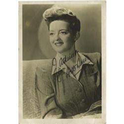 Bette Davis isgned Photo