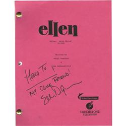 Ellen DeGeneres Signed Script