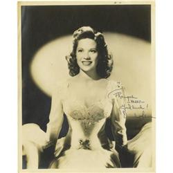 Dinah Shore Signed Photo