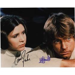 Star Wars Photo Signed by Carrie Fisher and Ma
