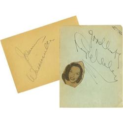 Lupe Velez and Johnny Weissmuller Autographs