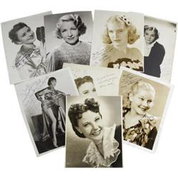 Assorted Vintage 1930s Actress-Signed Photos