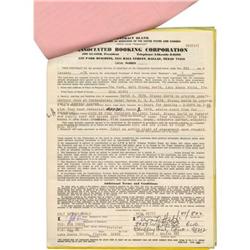 neal Hefti Signed Contract