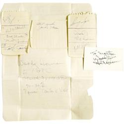 Woody Herman, Ralph Burns & Other Autographs