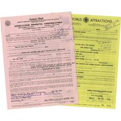 Sam the Sham Signed Contract.