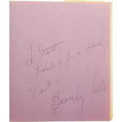 Beverly Sills Signed Book and Record