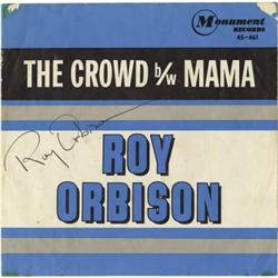 Roy Orbison Autographed 45 Sleeve