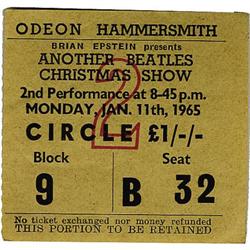 Another Beatles Christmas Show Ticket Stub. Fr