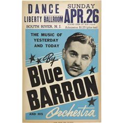 Blue Barron Vintage Poster