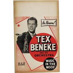 Tex Beneke Vintage Poster