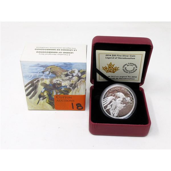 2014 .9999 Fine Silver 1 Oz. Canadian $20 Coin