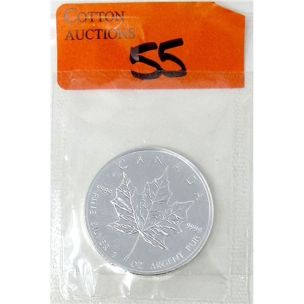 1 Oz .9999 Fine Silver 2006 Canada Maple Leaf Coin