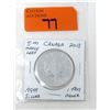 Image 1 : 1 Oz .9999 Fine Silver 2013 Canada Maple Leaf Coin