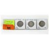 Image 1 : 3 Vintage Canadian .925 Silver 50¢ Coins