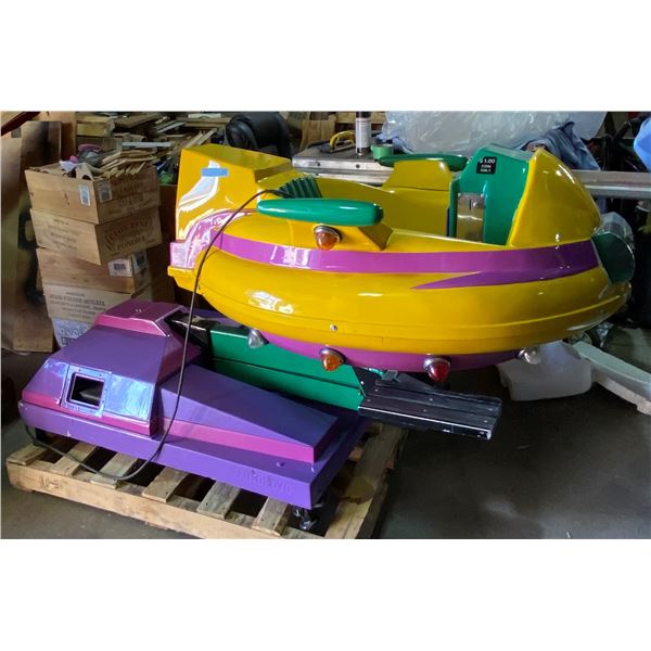 Yellow UFO Kiddie Ride