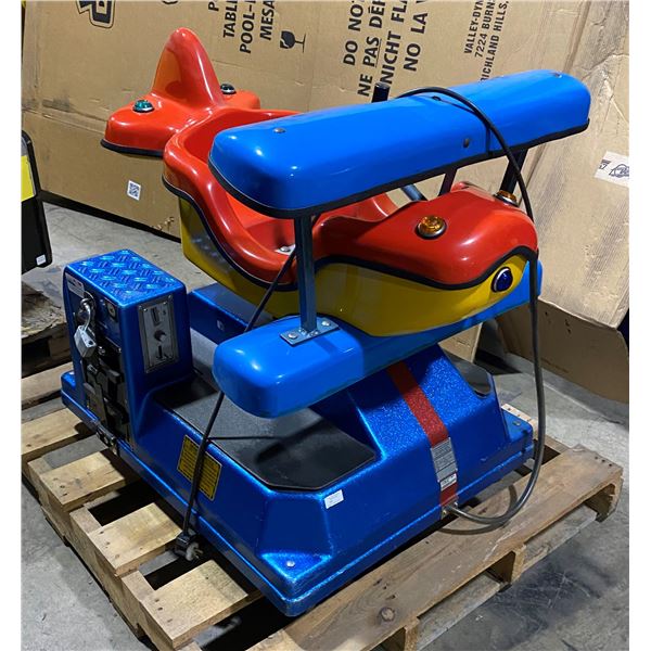 Blue and Red Plane Kiddie Ride