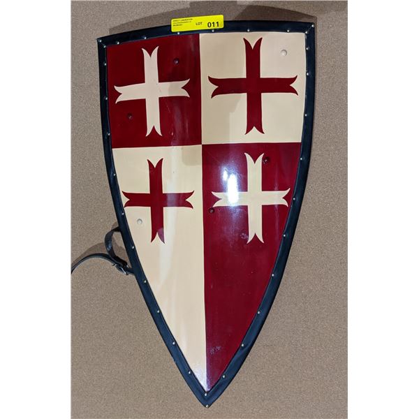 Hand crafted Crusades shield w/crosses from the show