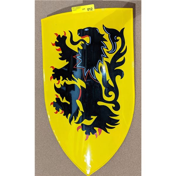 Hand crafted Crusade style shield w/lion from the show