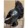 Image 1 : Hand crafted metal knight battle helmet w/stand from the show
