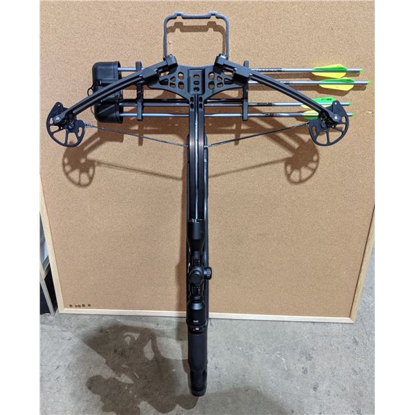 Stryker crossbow w/four arrows and camo carrying case