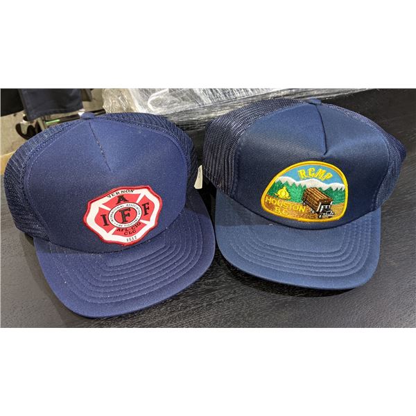 A group of 7 first responders ball cap (mostly RCMP)