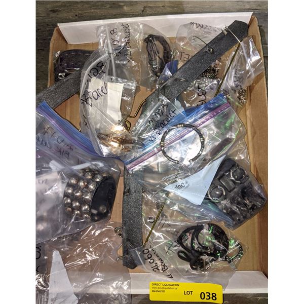 Box of assorted costume jewelry from the show