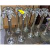 Image 2 : 10 Silver Plated palm tree candle stands (33.5"Tall) from the show