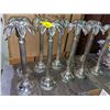 Image 3 : 10 Silver Plated palm tree candle stands (33.5"Tall) from the show