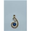 Image 1 : 14K Gold 33.7g 10.00 Topaz 0.35 Diamond Pendant - value $6,120