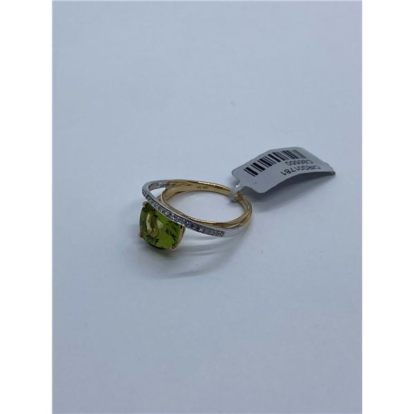 10KTT Peridot/0.10PTS Ladies Ring - value $2,285