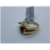 Image 1 : 14K Yellow Gold Garnet 10PTS ladies Ring - value $1,997