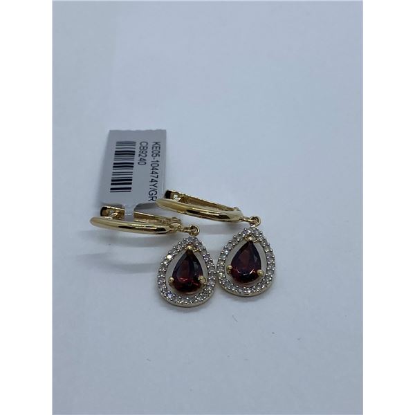 10K Gold 0.26PTS Garnet Earrings - value $1,766
