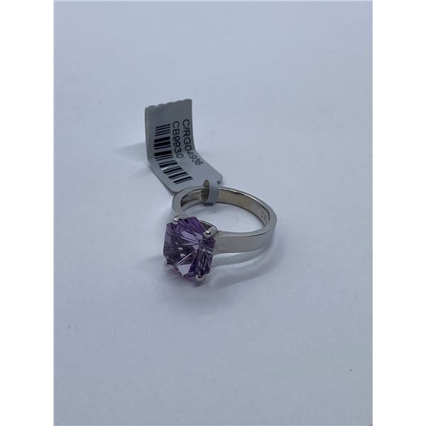 14K White Gold Amethyst ladies Ring - value $1,643