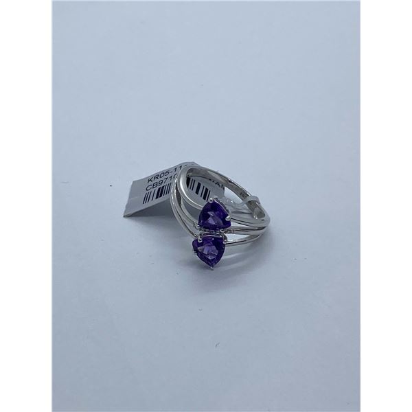 10K White Gold AM/DIA Ring - value $737