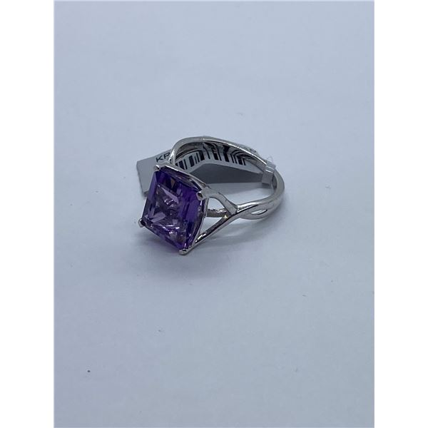 10K White Gold Amethyst Ring - value $803