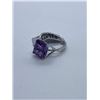 Image 1 : 10K White Gold Amethyst Ring - value $803