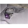 Image 2 : 10K White Gold Amethyst Ring - value $803