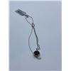 Image 1 : 10K White Gold Garnet 7PTS DI Necklace - value $576