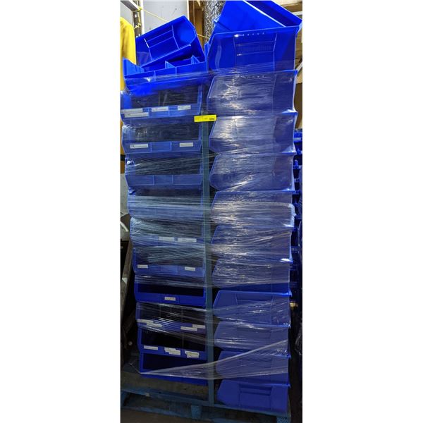 Heavy Metal w/ blu AkroBins plastic bins storage racking system